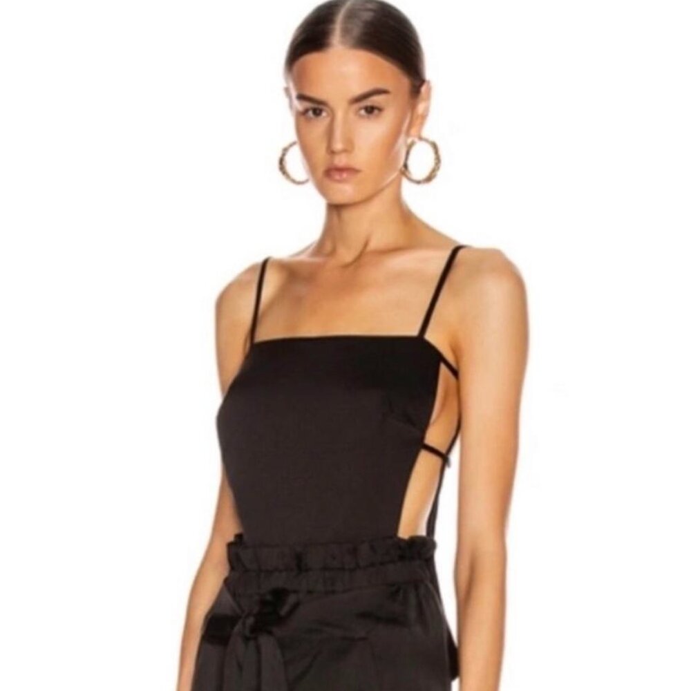 NWOT Cult Gaia Simone Strappy Cutout Top In Black
